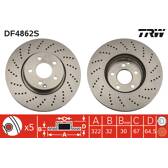 Disque de frein (à l'unité) TRW - DF4862S