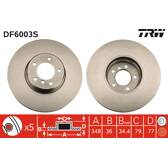 Disque de frein (à l'unité) TRW - DF6003S