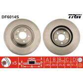 Disque de frein (à l'unité) TRW - DF6014S