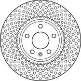 Disque de frein (à l'unité) TRW - DF6015S