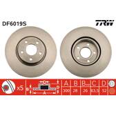 Disque de frein (à l'unité) TRW - DF6019S