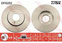 Jeu de 2 disques de frein