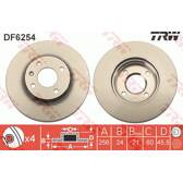Jeu de 2 disques de frein TRW - DF6254