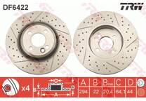 Jeu de 2 disques de frein