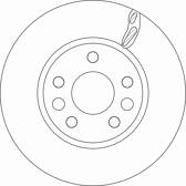 Jeu de 2 disques de frein TRW - DF6546