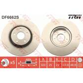 Disque de frein (à l'unité) TRW - DF6662S