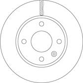 Jeu de 2 disques de frein TRW - DF6783