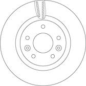 Jeu de 2 disques de frein TRW - DF6786