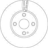Jeu de 2 disques de frein TRW - DF6793