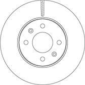 Jeu de 2 disques de frein TRW - DF6794
