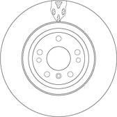 Disque de frein (à l'unité) TRW - DF6833S