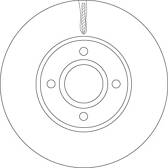 Jeu de 2 disques de frein TRW - DF6898