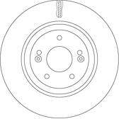 Jeu de 2 disques de frein TRW - DF7592