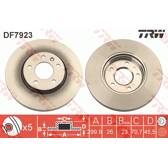 Jeu de 2 disques de frein TRW - DF7923