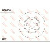 Jeu de 2 disques de frein TRW - DF8056