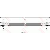 Flexible de frein TRW - PHA135