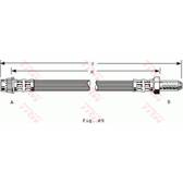 Flexible de frein TRW - PHB294