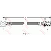 Flexible de frein TRW - PHD243