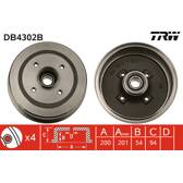 Tambor de travão TRW - DB4302B