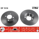 Brake disc set (2) TRW - DF1518