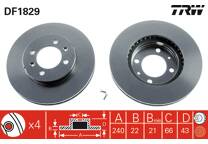 Brake disc set (2)