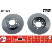Brake disc set (2) TRW - DF1829