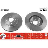 Brake disc set (2) TRW - DF2658