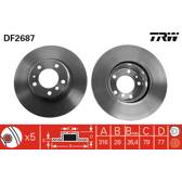 Brake disc set (2) TRW - DF2687