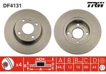 Brake disc set (2)