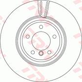 Brake disc (per unit) TRW - DF4775S