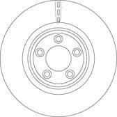 Brake disc (per unit) TRW - DF6223S