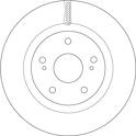 Brake disc set (2) TRW - DF6576