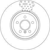 Brake disc (per unit) TRW - DF6605S
