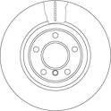 Brake disc (per unit) TRW - DF6616S
