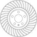 Brake disc (per unit) TRW - DF6950S