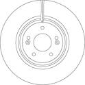 Brake disc (per unit) TRW - DF6958S