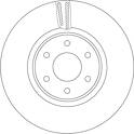 Brake disc (per unit) TRW - DF6968S