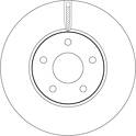 Brake disc set (2) TRW - DF6975