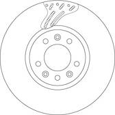 Brake disc (per unit) TRW - DF6977S