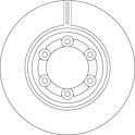 Brake disc set (2) TRW - DF6984