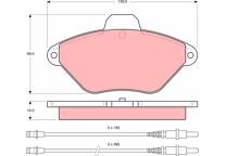 Front brake pad set