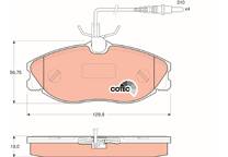 Front brake pad set