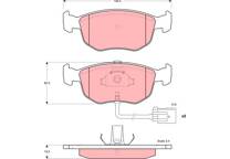 Front brake pad set