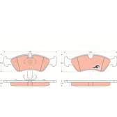 Front brake pad set TRW - GDB1300