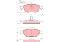 Front brake pad set