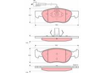 Front brake pad set