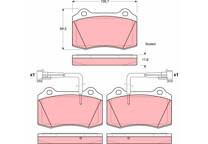 Front brake pad set