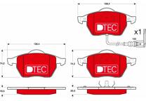 Front brake pad set
