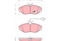 Front brake pad set