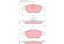 Front brake pad set